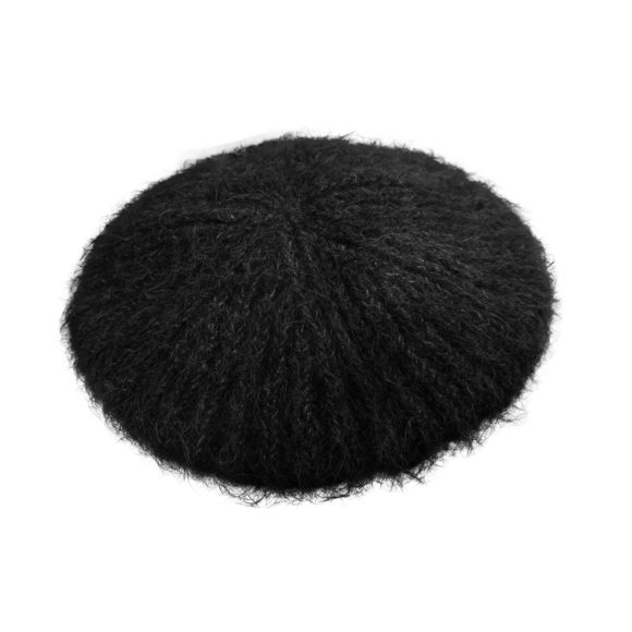 Soft Knit Beret Hat Winter Fashion Warm Crochet Beanie For Women (us, Alpha,🖤 - Picture 1 of 6